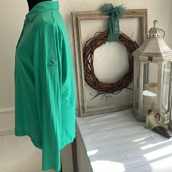 Cutter & Buck CB DryTec 50 UPF Ladies Cuscowilla Green Pullover - L - Picture 5 of 5